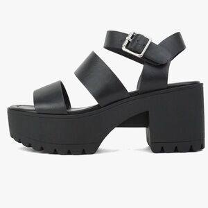 Black Platform Sandals
